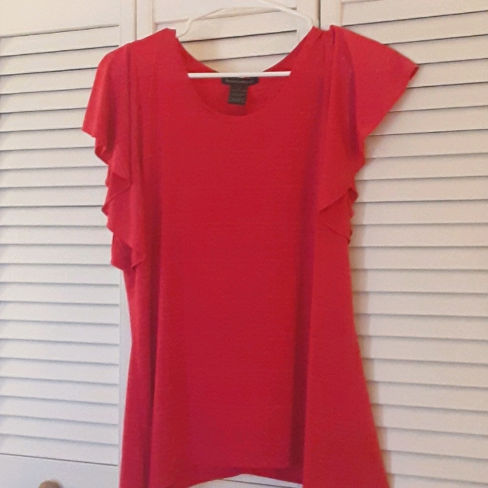 Dark pink casual-formal blouse
